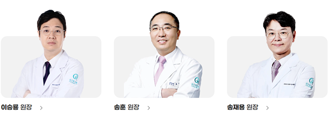 성형외과 이승룡 원장, 송훈 원장, 송재용 원장 이미지